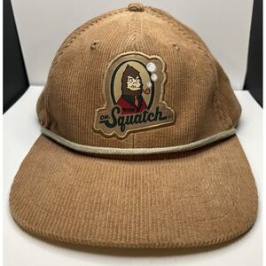 Dr Squatch Men's Corduroy Hat Cap Rope Brown Colorway Snapback One Size
